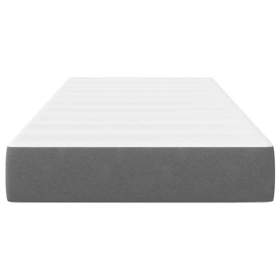Matelas de Lit avec matelas Gris clair 80 x 200 cm tissu - 6