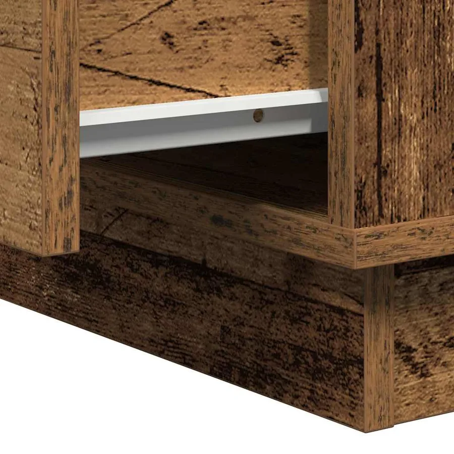 Cabinet de chevet 2 pcs Bois ancien 50 x 34,5 x 50 cm. - 14
