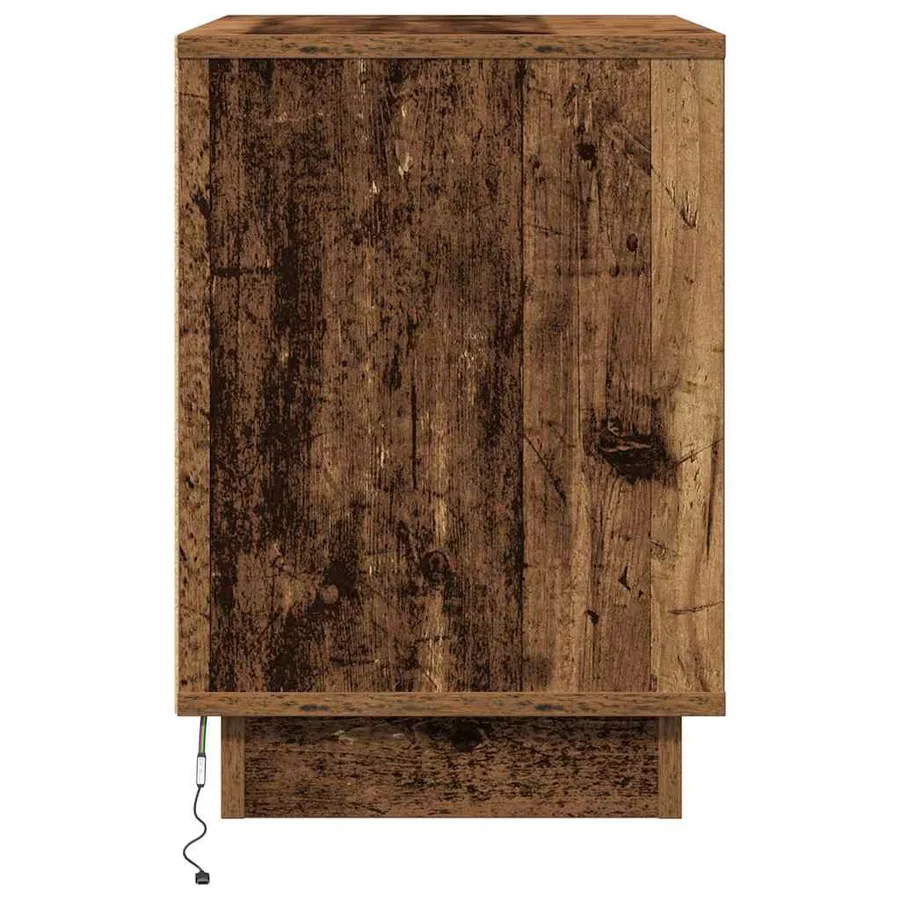 Cabinet de chevet 2 pcs Bois ancien 50 x 34,5 x 50 cm. - 9