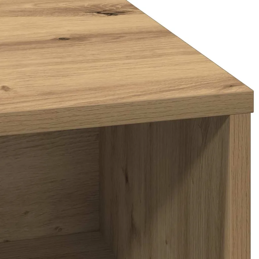 Buffet LED Chêne artisanal 71 x 34,5 x 75 cm Bois d'ingénierie - 11