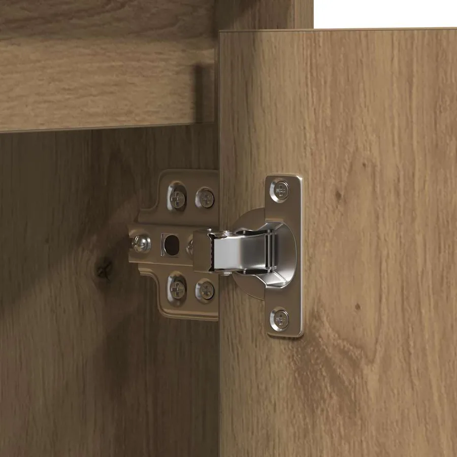 Buffet LED Chêne artisanal 71 x 34,5 x 75 cm Bois d'ingénierie - 12