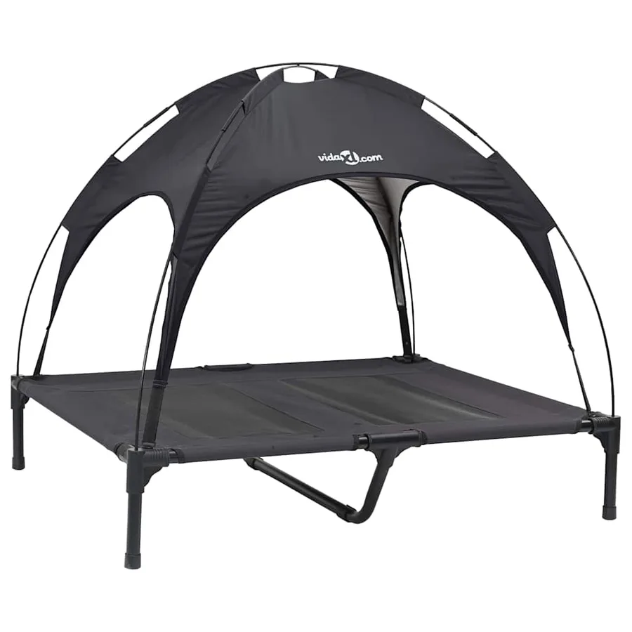 Lit pour Chien Noir 92 x 77 x 82,5 cm Acier - 2
