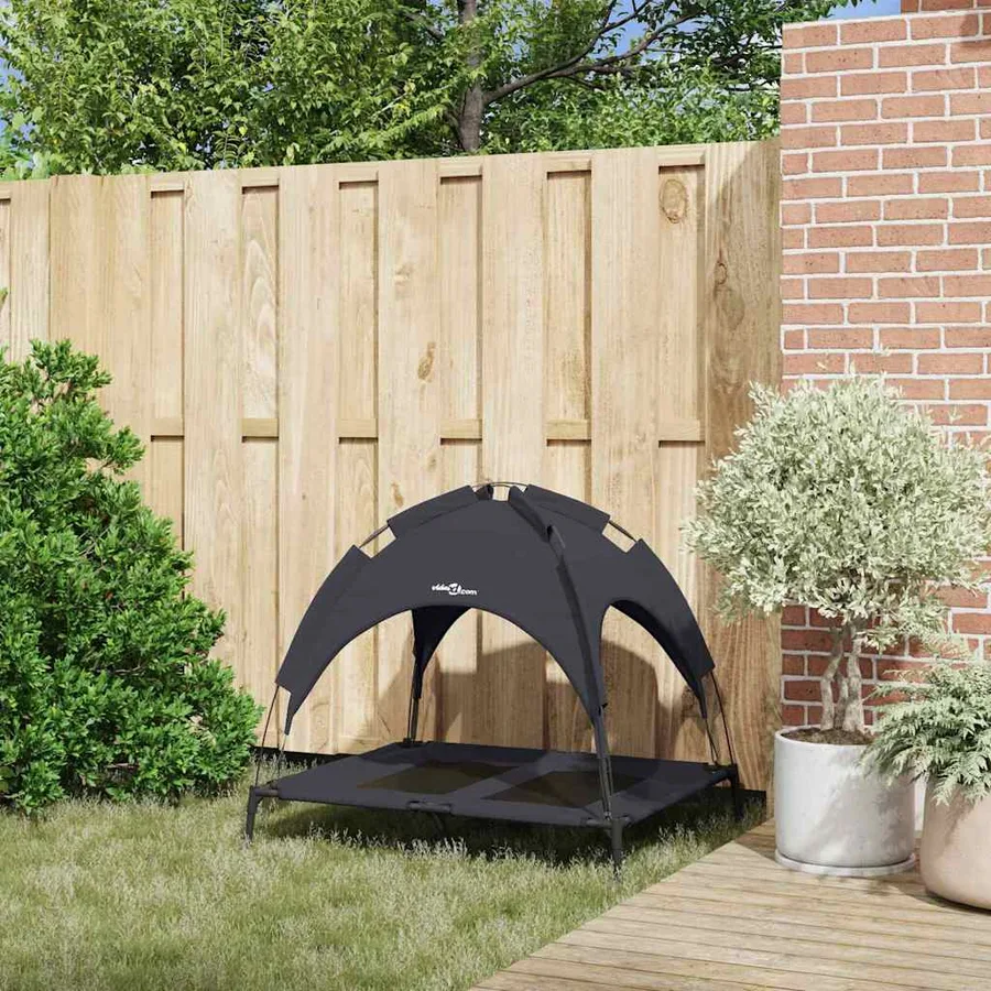 Lit pour Chien Noir 92 x 77 x 82,5 cm Acier - 3