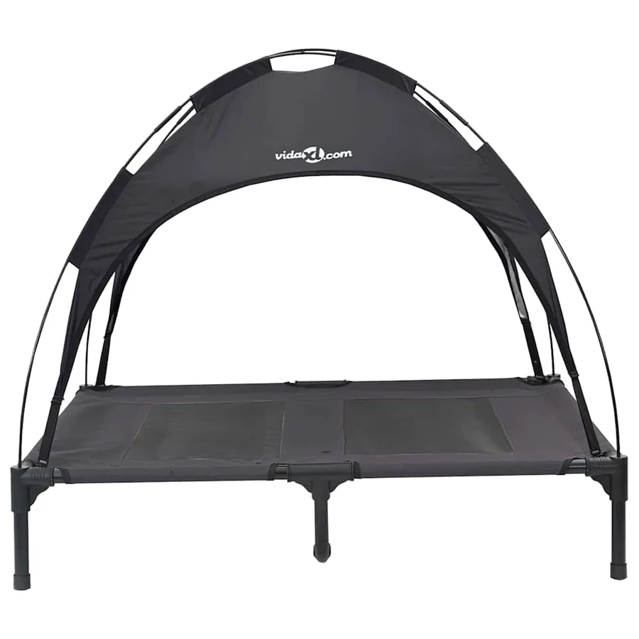 Lit pour Chien Noir 92 x 77 x 82,5 cm Acier - 4