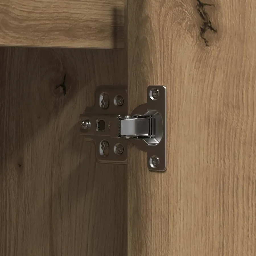 Buffet LED Chêne artisanal 90 x 32 x 75 cm Bois d'ingénierie - 13