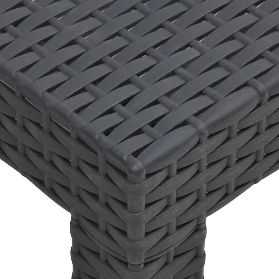 Salon de jardin 2 pcs avec coussins PP Rotin Anthracite - 10