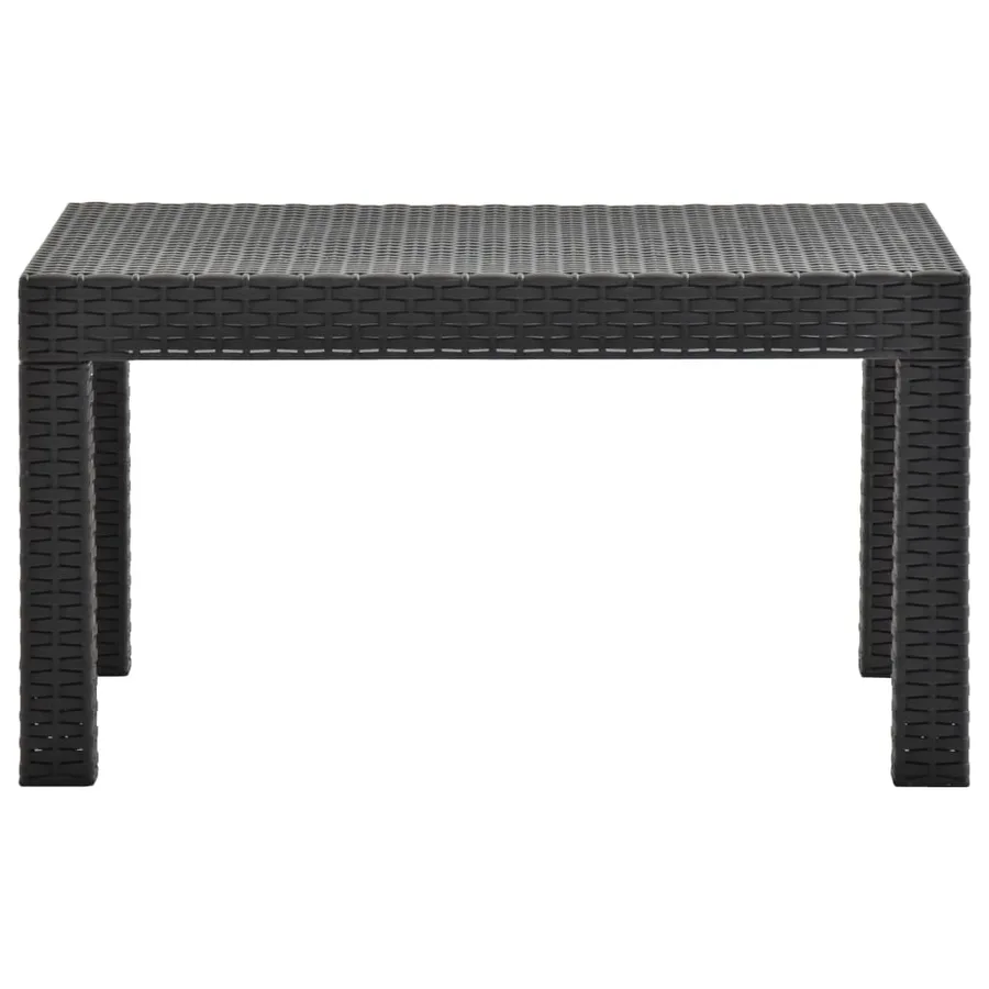 Salon de jardin 2 pcs avec coussins PP Rotin Anthracite - 9