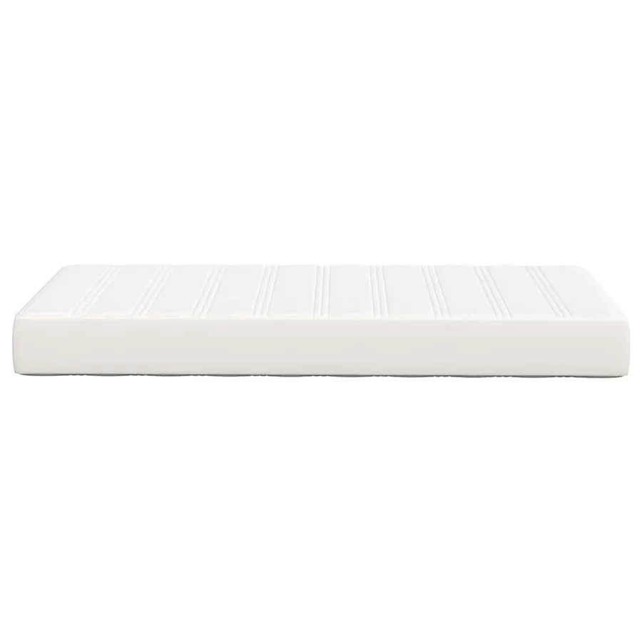 Matelas de Lit avec matelas Crème 90 x 190 cm tissu - 5