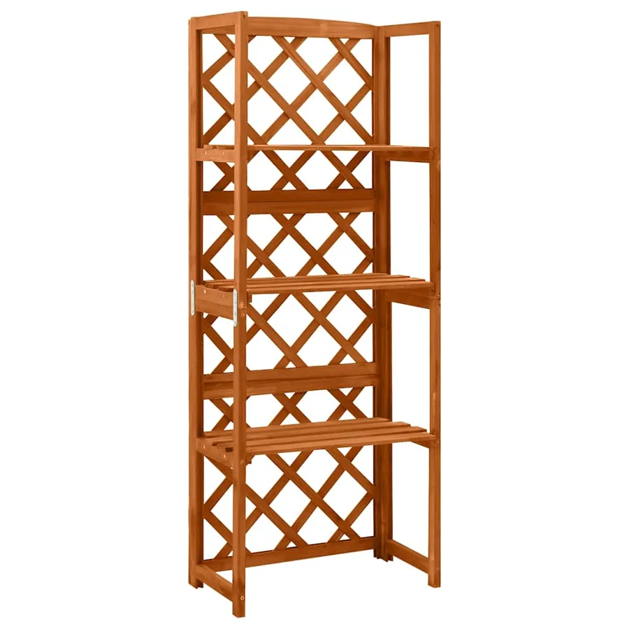Treillis avec étagères 55x30x140 cm Bois de sapin massif