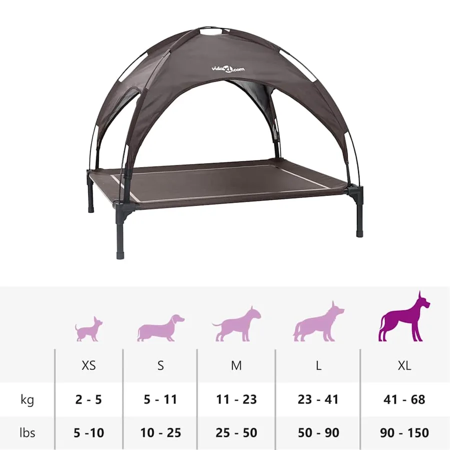 Lit pour Chien Marron 104 x 86 x 84,5 cm Acier - 11