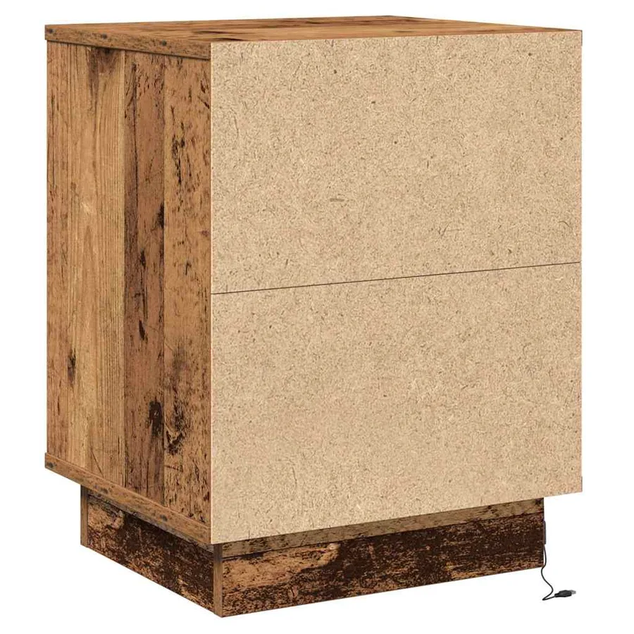 Cabinet de chevet avec tiroir Bois ancien 39 x 34,5 x 50 cm - 9