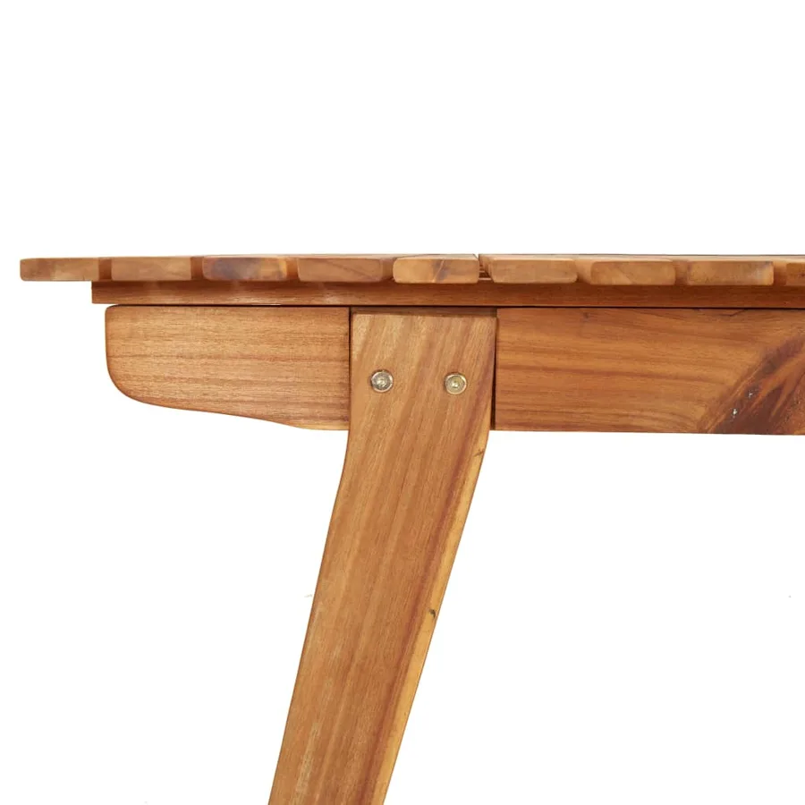 Table de jardin 200x90x75 cm Bois d'acacia solide - 5