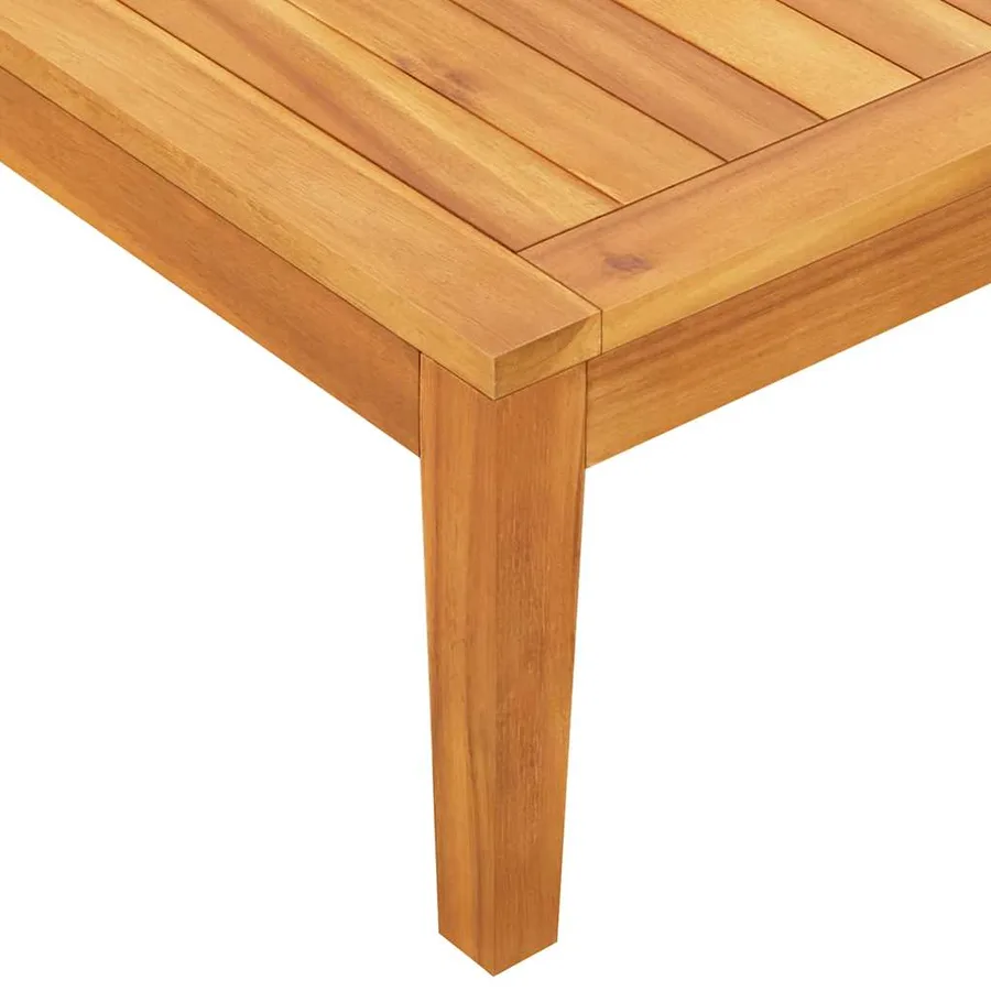 Banc de jardin avec table avec coussins gris foncé Teck solide - 10