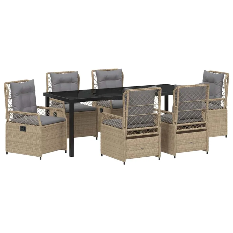 Ensemble de salle à manger pour jardin 7 pcs - 2