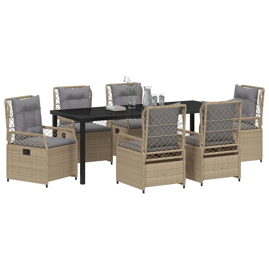 Ensemble de salle à manger pour jardin 7 pcs - 3