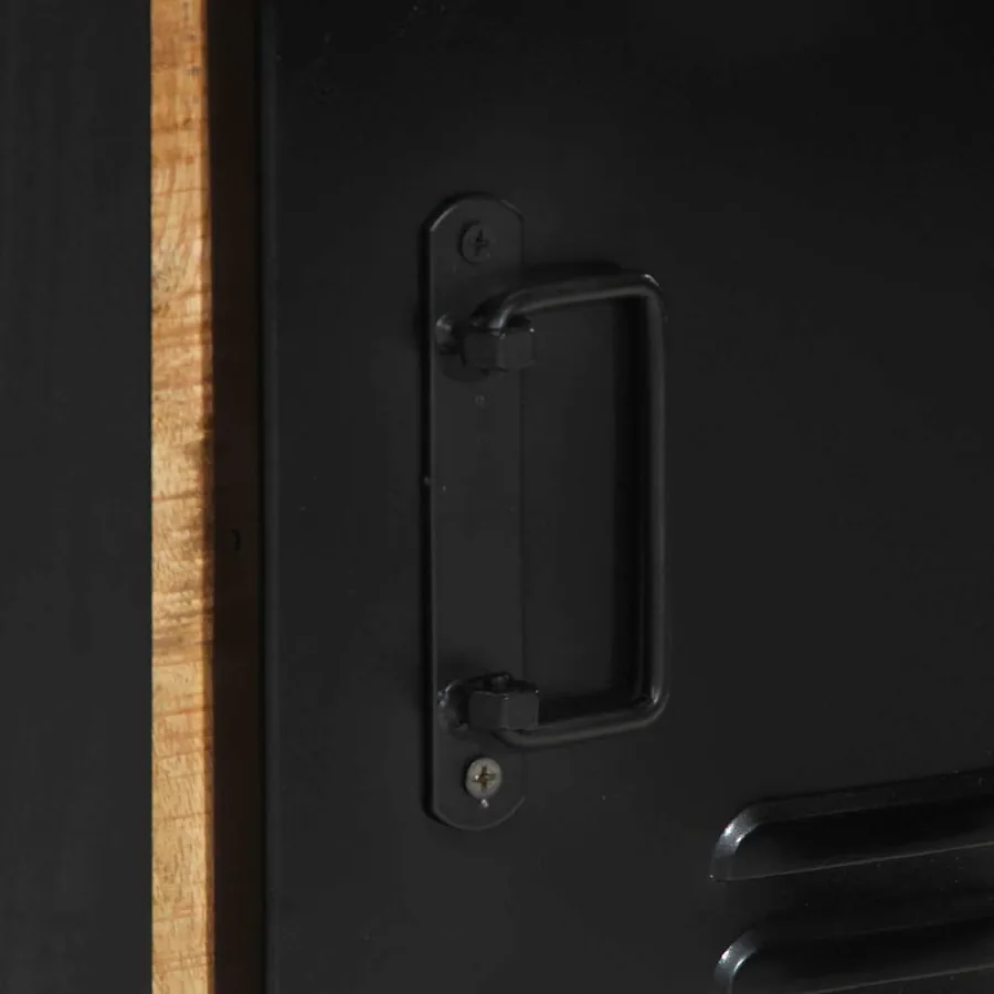 Armoire de salle de bain Marron Bois de mangue massif - 8