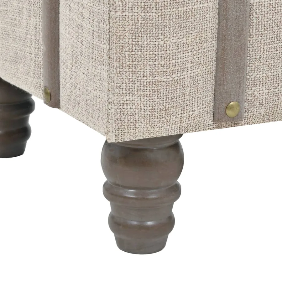 Ensemble de bancs de rangement 3 pcs Bois massif et acier - 11