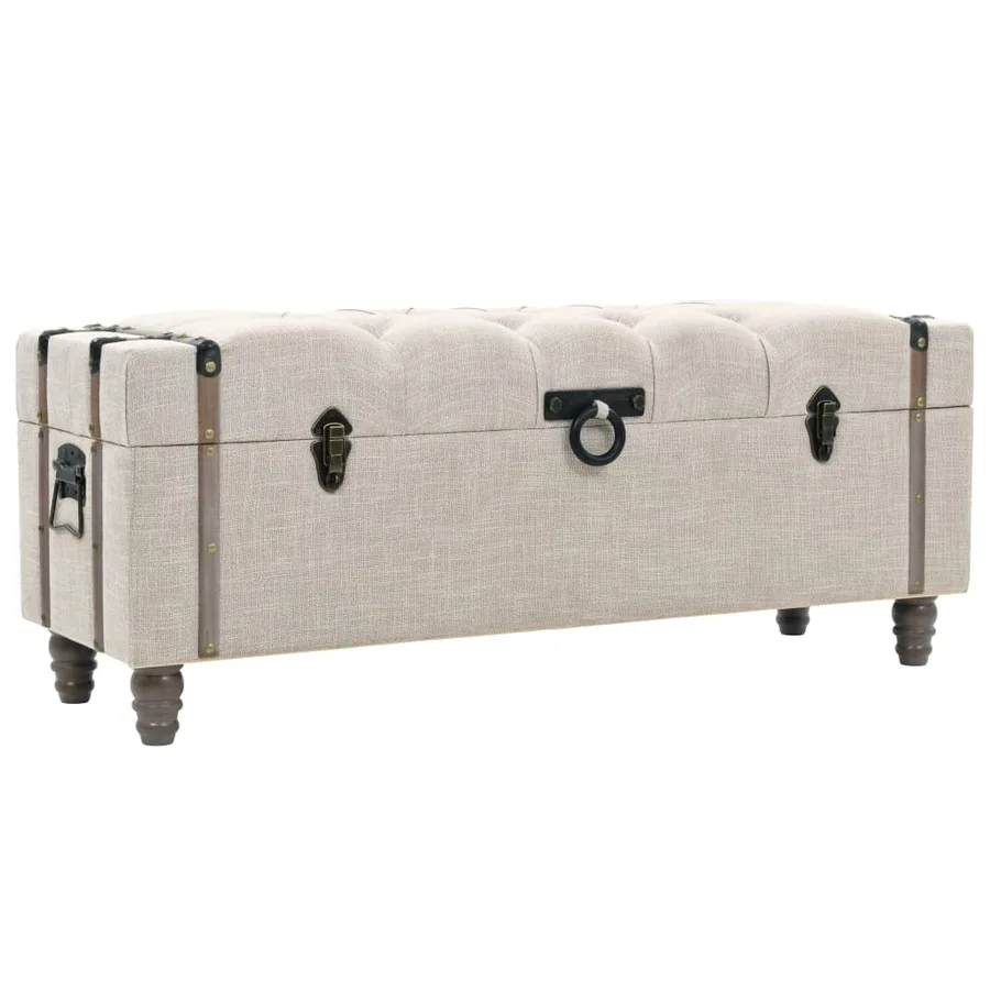 Ensemble de bancs de rangement 3 pcs Bois massif et acier - 2