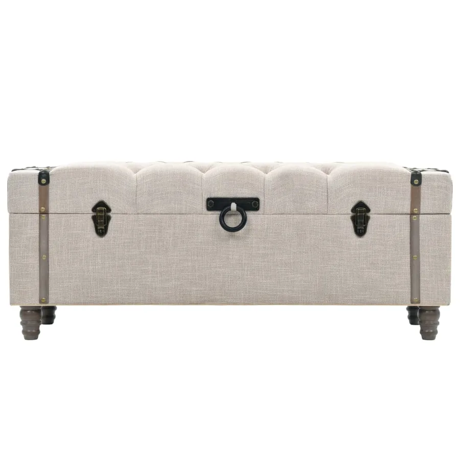 Storage bench set 3 pcs Solid wood and steel - 3
