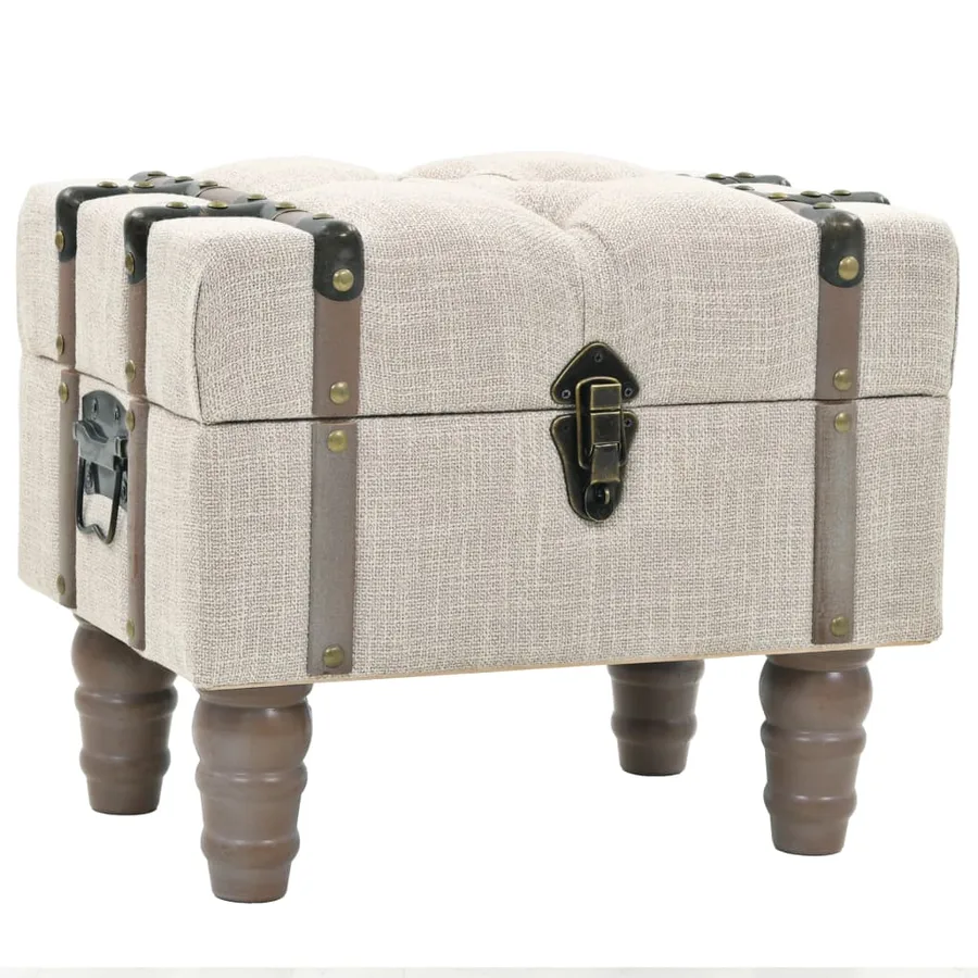 Storage bench set 3 pcs Solid wood and steel - 6