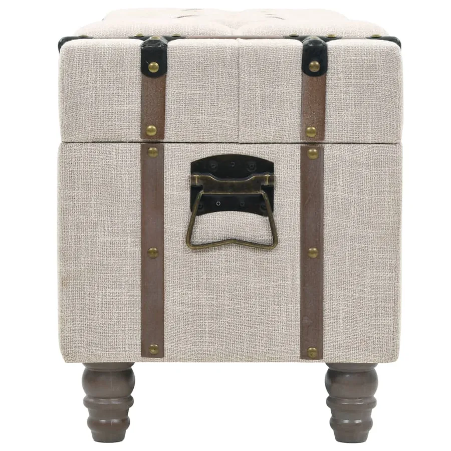 Ensemble de bancs de rangement 3 pcs Bois massif et acier - 7