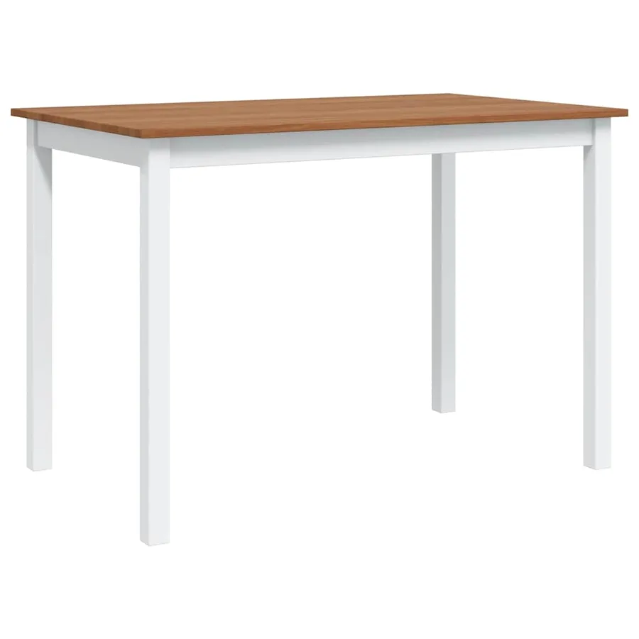 Ensemble de salle à manger 5 pcs Marron et blanc - 4