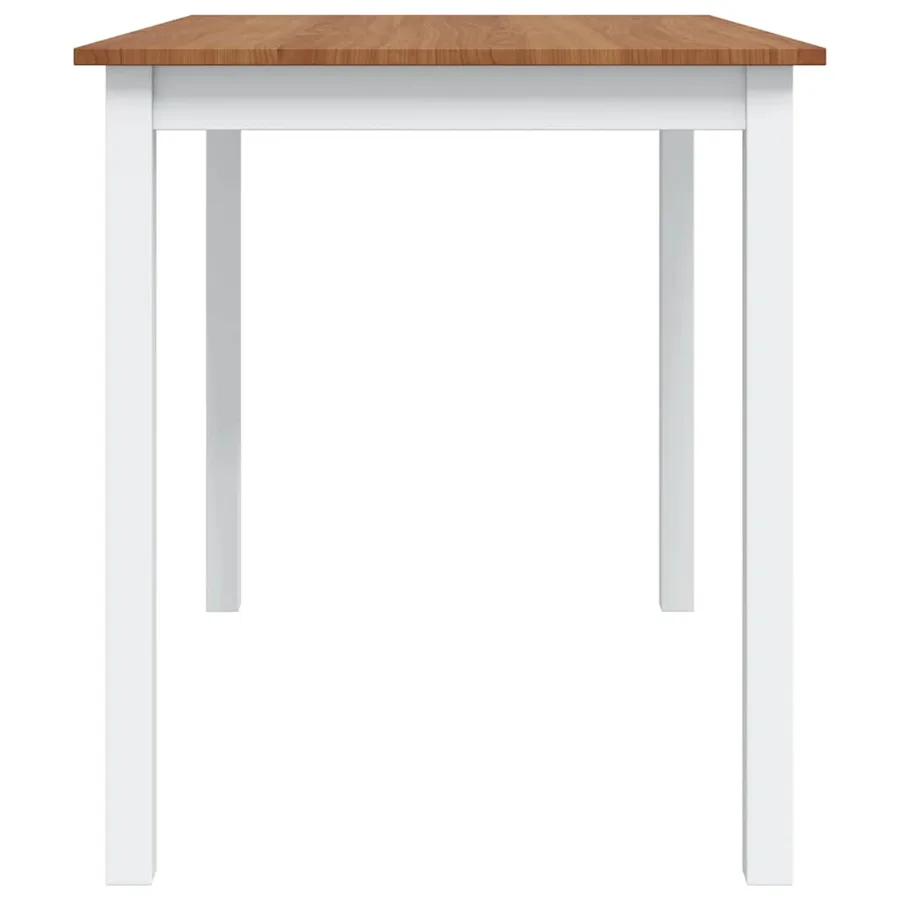 Ensemble de salle à manger 5 pcs Marron et blanc - 9
