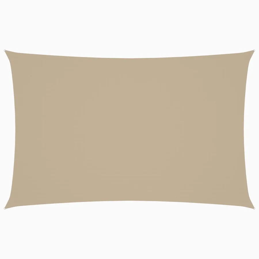 Voile de parasol tissu oxford rectangulaire 2x4,5 m beige - 2