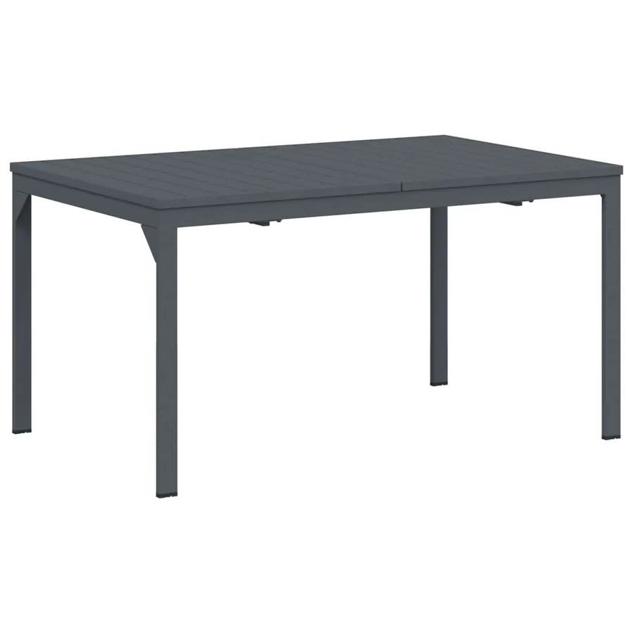 Ensemble de salle à manger pour jardin 9 pcs Anthracite Acier - 5
