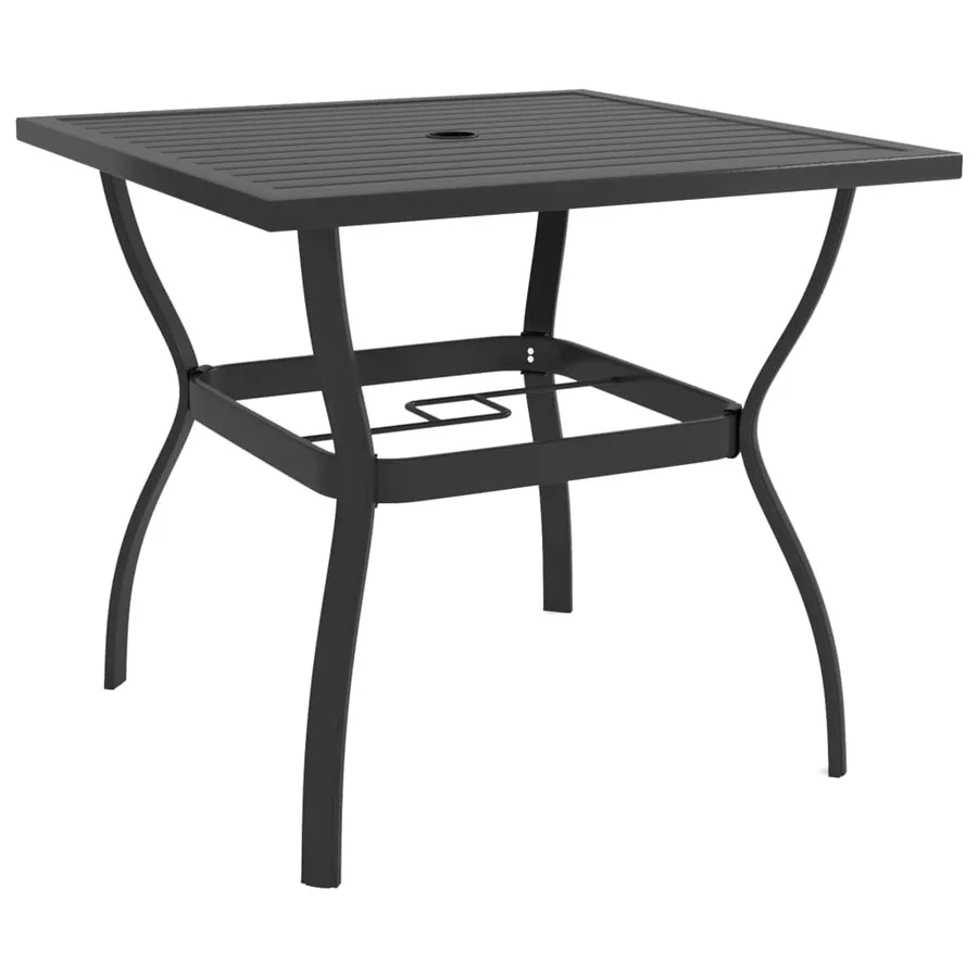 Ensemble à manger de jardin 3 pcs textilène et acier - 3