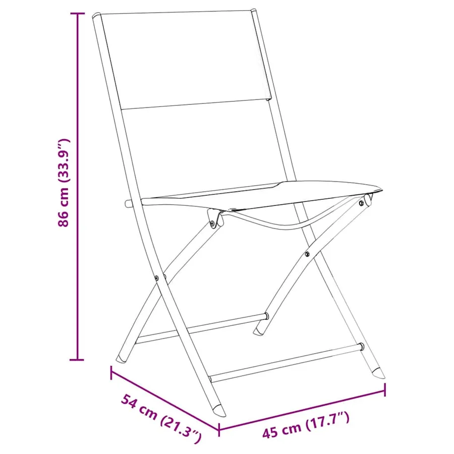 Ensemble de salle à manger pour jardin 7 pcs Noir - 8