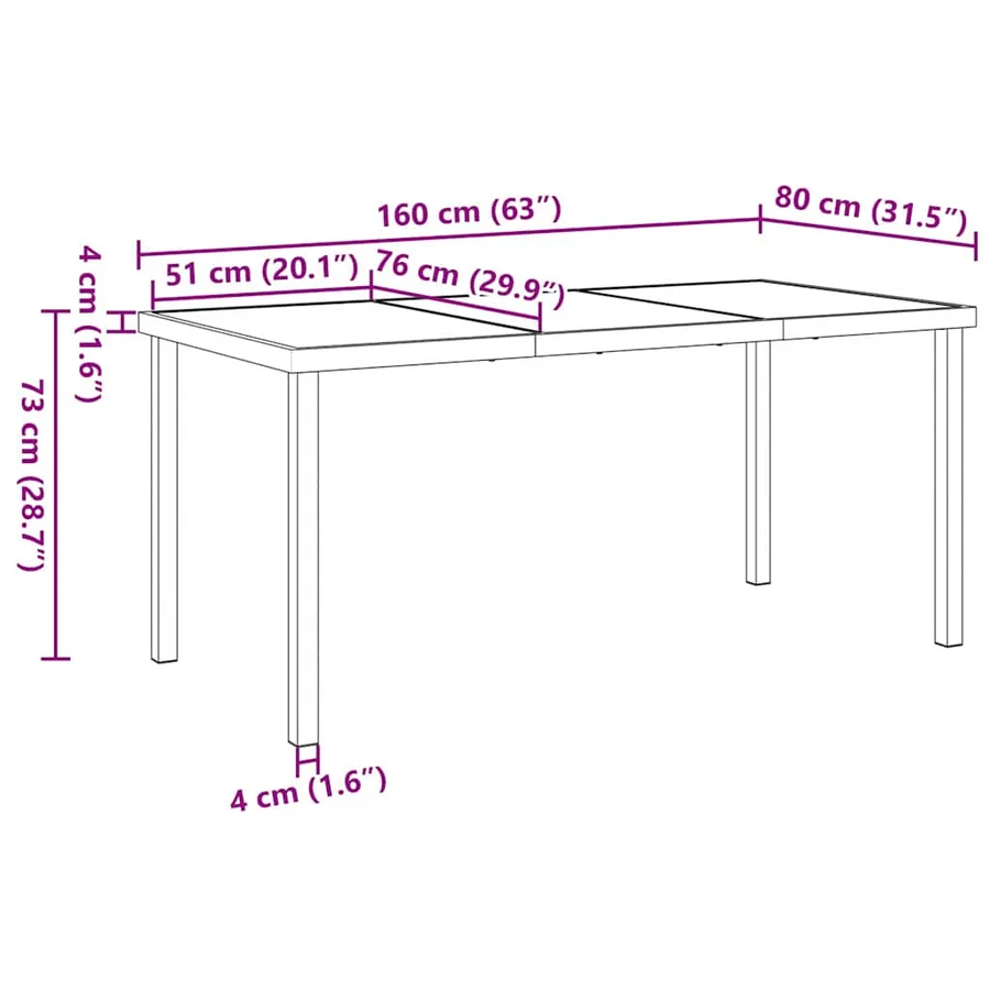 Ensemble de salle à manger pour jardin 5 pcs Gris clair - 11
