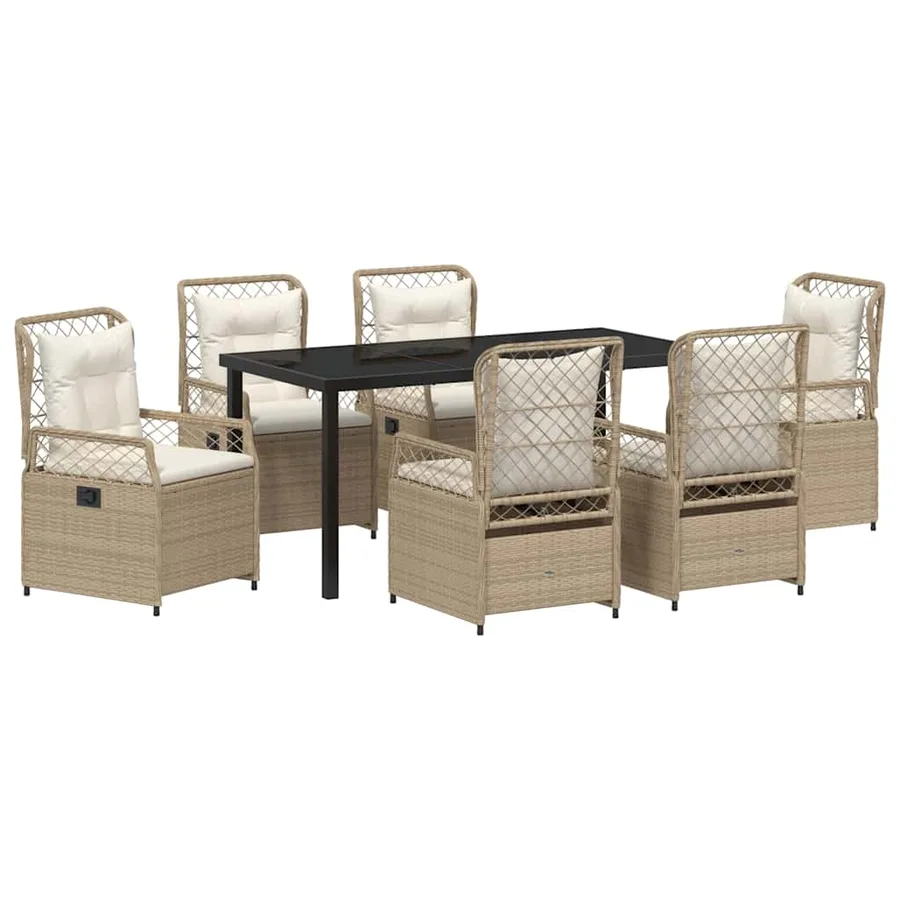 Ensemble de salle à manger pour jardin 7 pcs - 2