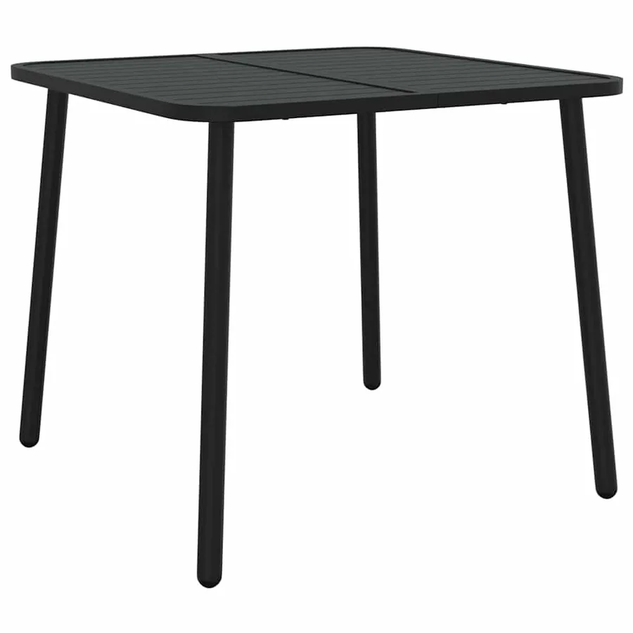 Ensemble à manger de jardin 5 pcs anthracite acier - 7