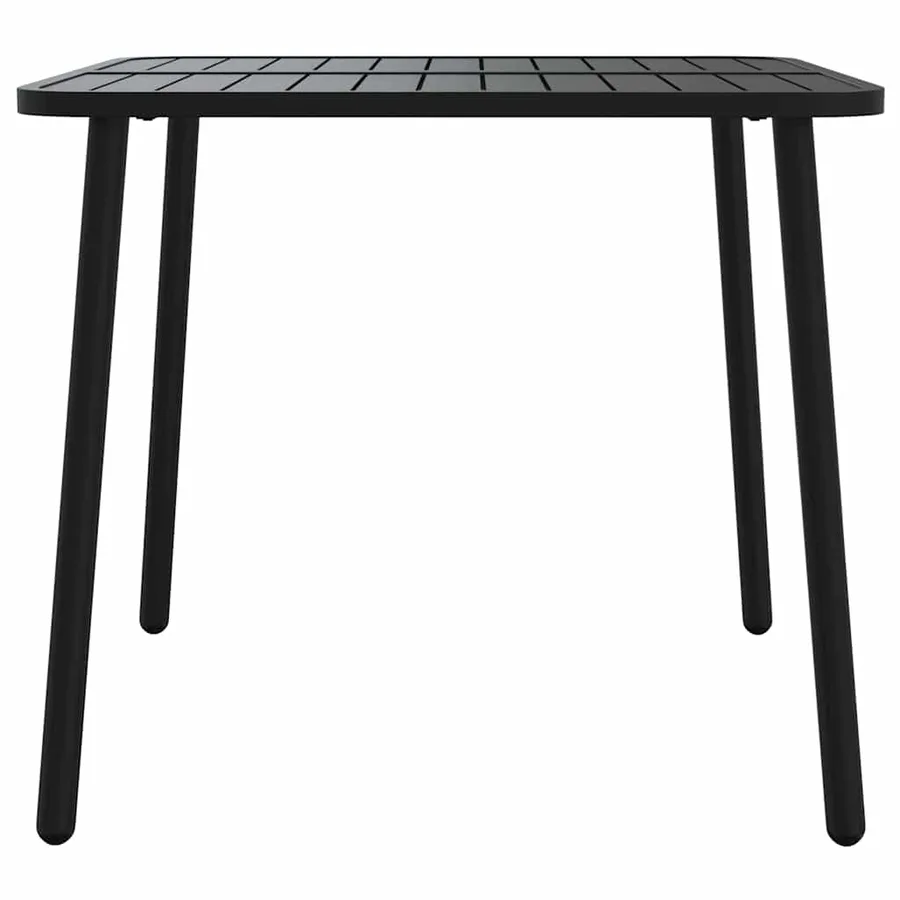 Ensemble à manger de jardin 5 pcs anthracite acier - 8