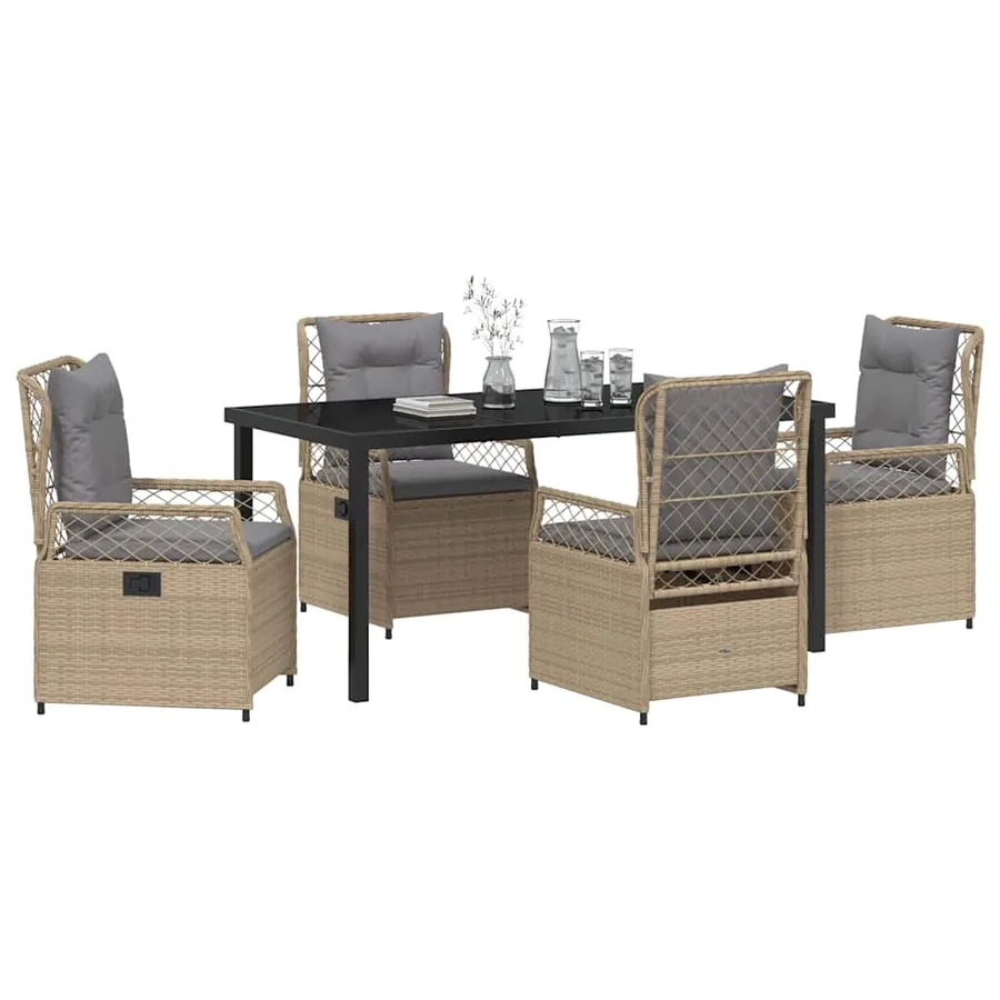 Ensemble de salle à manger pour jardin 5 pcs - 3