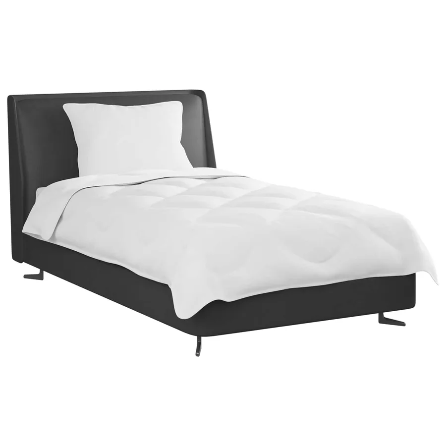 Couette avec oreiller 2 pcs Blanc Microfibre - 3