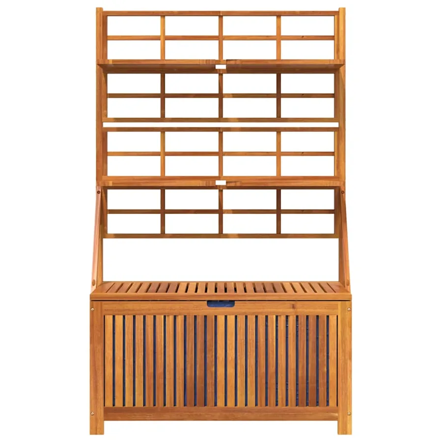 Boîte de rangement avec treillis 99x50x160 cm Acacia massif - 4