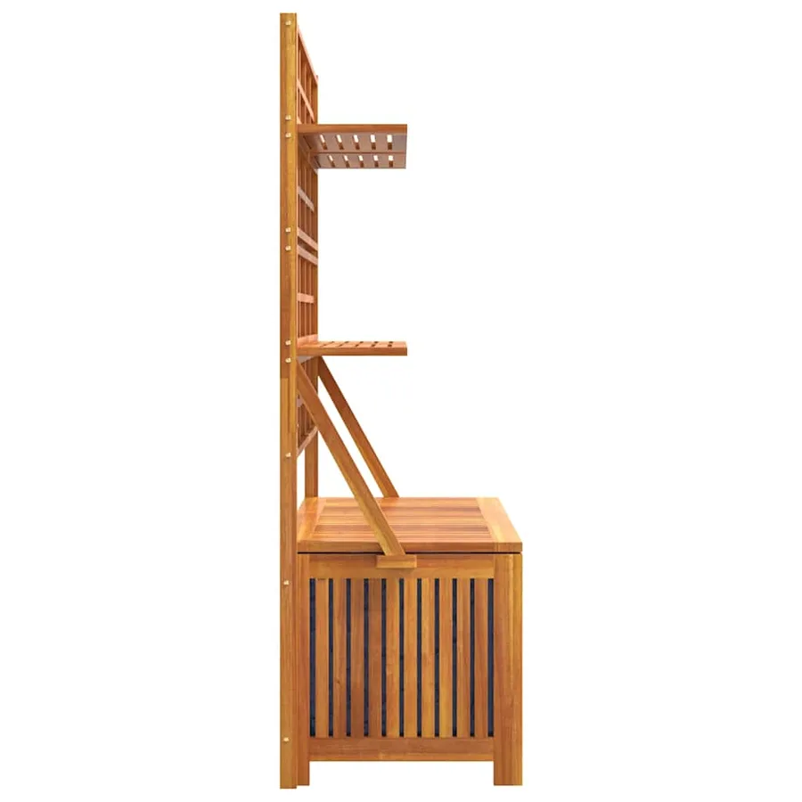 Boîte de rangement avec treillis 99x50x160 cm Acacia massif - 6