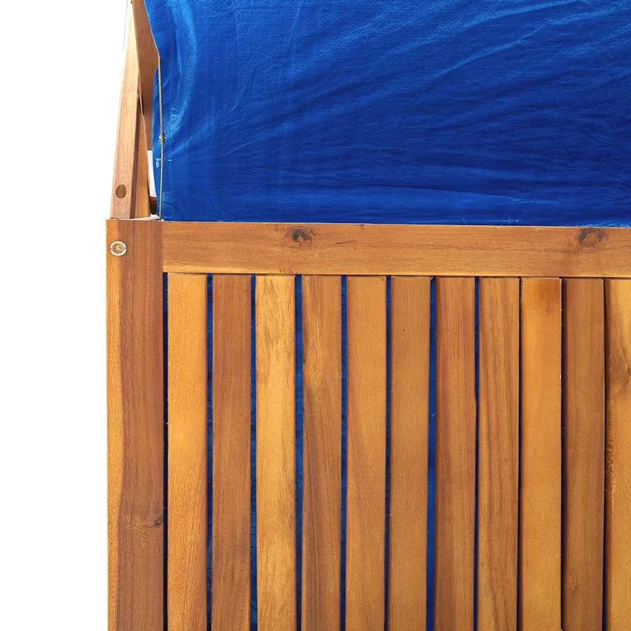 Boîte de rangement avec treillis 99x50x160 cm Acacia massif - 8