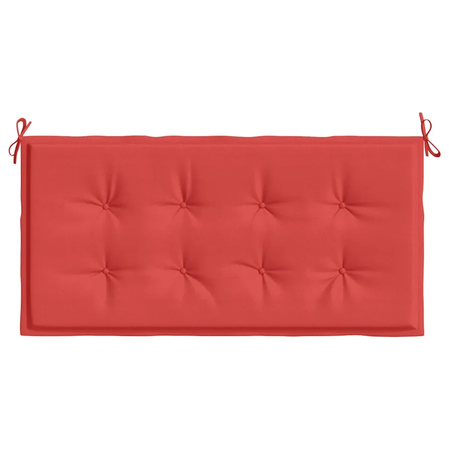 Coussin de banc de jardin rouge 120x50x3 cm tissu oxford - 4