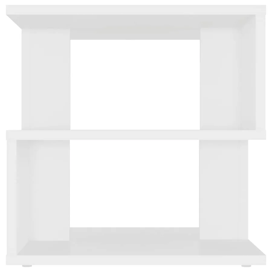 Table d'appoint Blanc 40x40x40 cm Aggloméré - 4