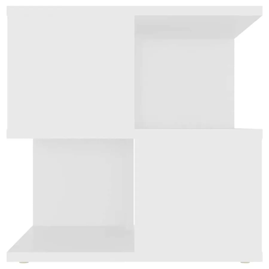 Table d'appoint Blanc 40x40x40 cm Aggloméré - 5