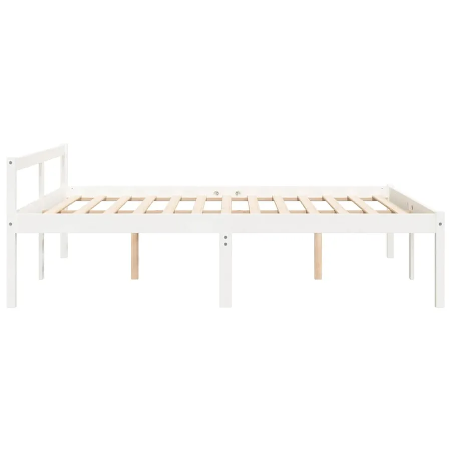 Lit pour personne âgée sans matelas 160x200 cm bois pin massif - 5