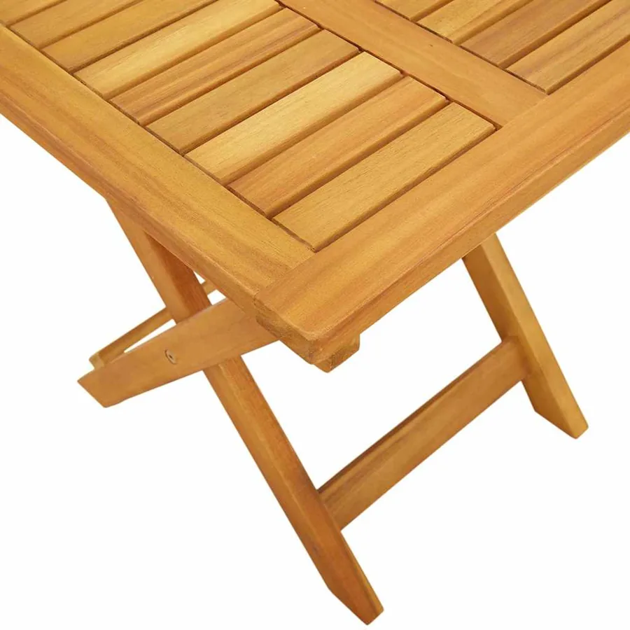 Transat 2 pcs Rouge Bois d'Acacia Massif - 7