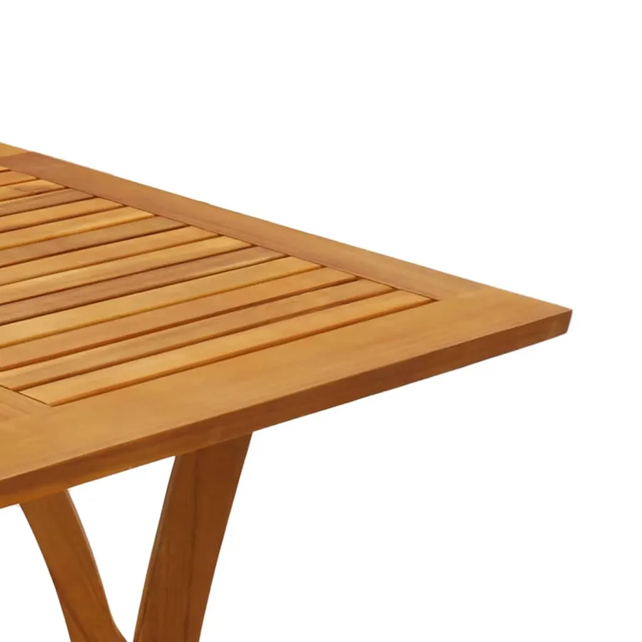 Table de jardin 110x110x75 cm Bois d'acacia solide - 5