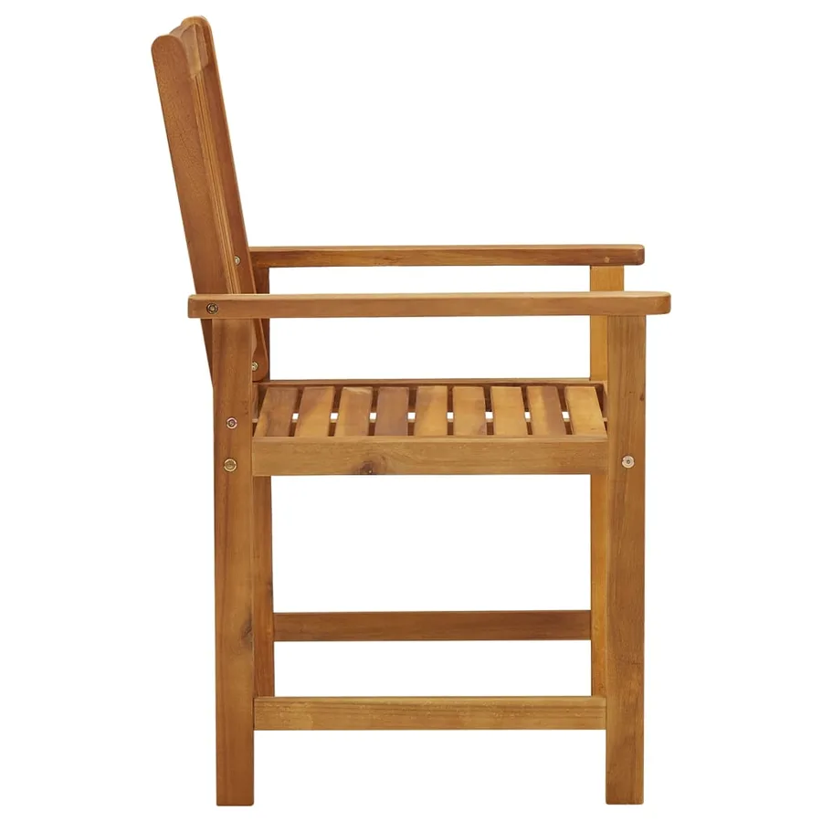 Chaises de jardin lot de 6 Bois d'acacia massif - 5