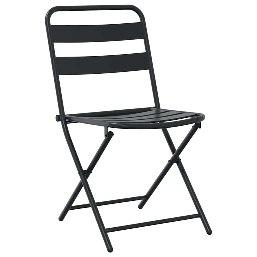 Ensemble bistro de jardin 3 pcs Anthracite Acier - 5