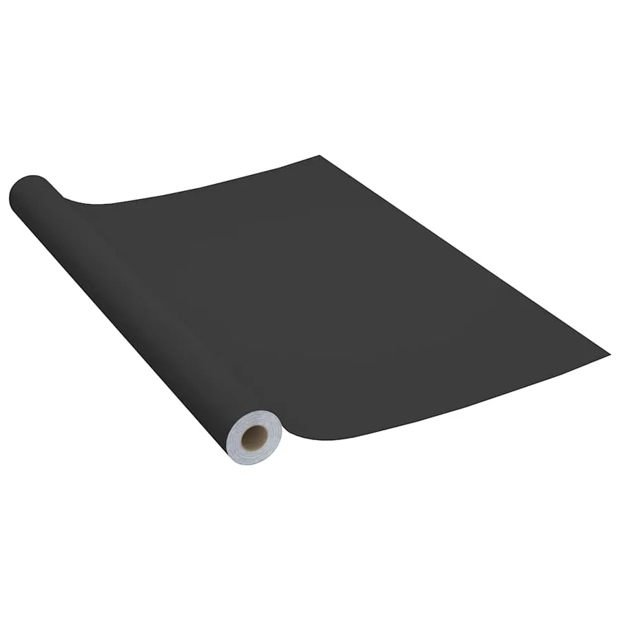 Film autoadhésif pour meubles Noir 500x90 cm PVC - 2