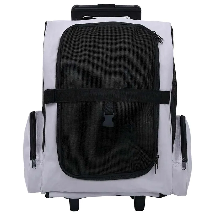 Chariot polyvalent pliable pour animaux de compagnie gris - 2